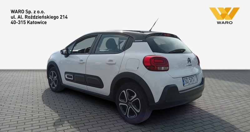 Citroen C3 cena 56900 przebieg: 28500, rok produkcji 2020 z Suchań małe 277